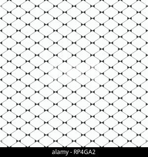 Nahtlose monochrome minimalistische Muster. Wiederkehrende geometrische Rauten mit gefüllten Dreiecken in den Ecken. Moderne, elegante Textur. Vektor. Stock Vektor