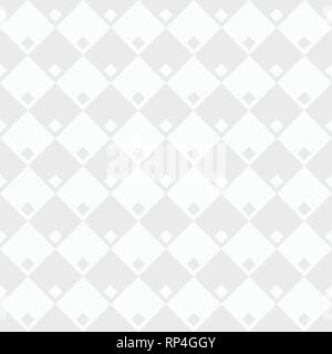 Abstrakte geometrische Rhombus nahtlose Muster. Weiße und graue geometrische Struktur. Contemporary Graphic Design. Strukturierte vector Hintergrund. Stock Vektor