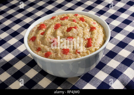 Erdbeere Haferflocken Stockfoto