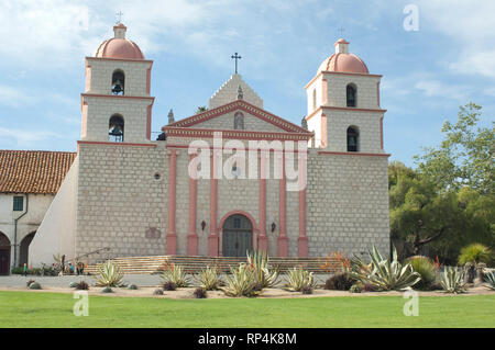 Mission Santa Barbara, Santa Barbara, CA. Digitale Fotografie Stockfoto