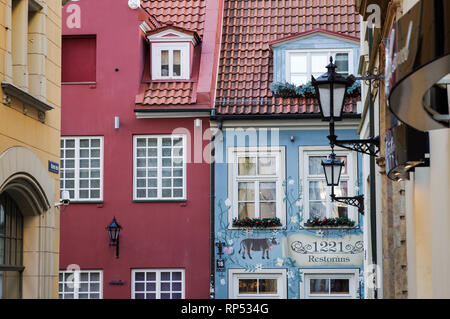 Schrullige 1221 Restorans - eines der größten instagrammable Ansichten in Riga, Lettland Stockfoto