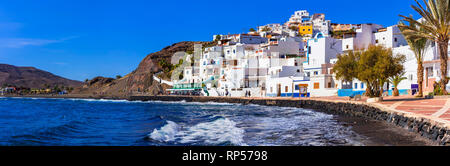 Schöne Las Playitas Village, Insel Fuerteventura, Spanien. Stockfoto