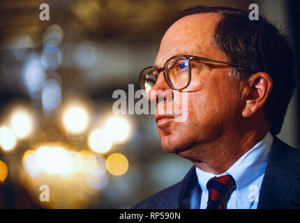 US-Senator Sam Nunn von Georgia. Vorsitzender des Senate Armed Services Committee. Stockfoto