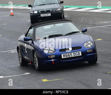 Robert Moore, MG F, VSCC, Pomeroy Trophäe, Silverstone, 16. Februar 2019, Autos, Wettbewerb, Februar, Spaß, historische Autos, kultige, Motorsport, Motor Stockfoto