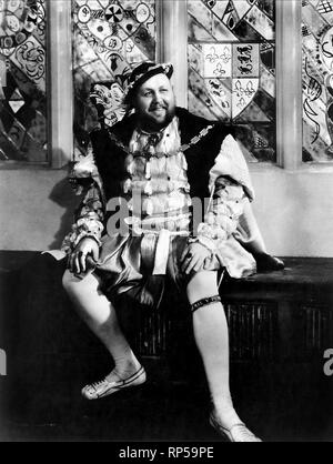 CHARLES LAUGHTON, das Privatleben von Heinrich VIII., 1933 Stockfoto