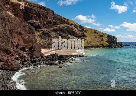 Strand bei Ovahe, Easter Island, Chile Stockfoto