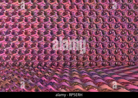 CGI-Zusammensetzung, string Mat geometrischen Hintergrund, für Design Textur oder Titel Hintergrund. 3D-Render. Stockfoto