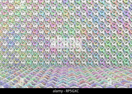 CGI-Zusammensetzung, geometrischen Hintergrund, string Mat. Dekorative, Illustrationen. Für design Textur, Hintergrund. 3D-Render. Stockfoto