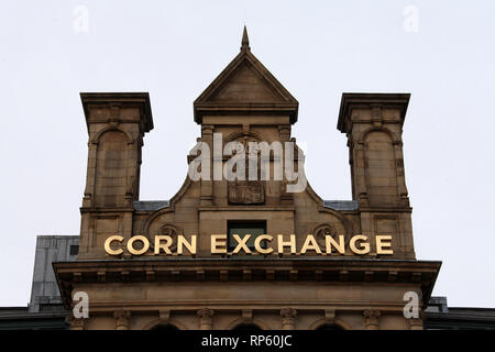 Historische Corn Exchange Gebäude im Stadtzentrum von Manchester Stockfoto