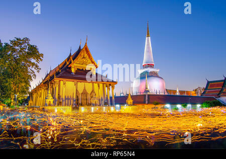 Wat Phra Mahathat Woramahawihan Nakhon Sri Thammarat Thailand Stockfoto