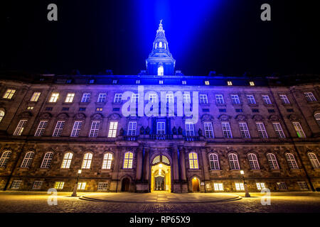 Schloss Christiansborg in Kopenhagen während der Festival 2019 Stockfoto
