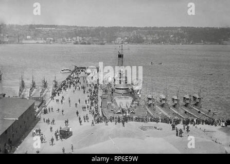 U-Boote, New York City, 10. Mai 1915. Stockfoto