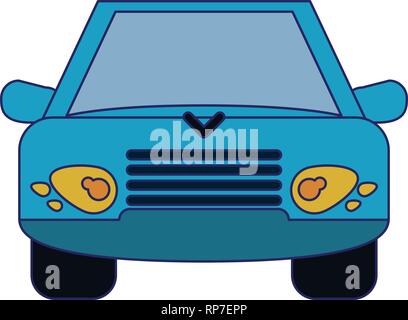 Auto vehiccle frontview Symbol Stock Vektor