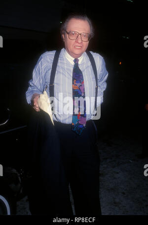 LOS ANGELES, Ca - 14. Januar: TV-Persönlichkeit Larry King nimmt an Veranstaltung am 14. Januar in Los Angeles, Kalifornien 1994. Foto von Barry King/Alamy Stock Foto Stockfoto