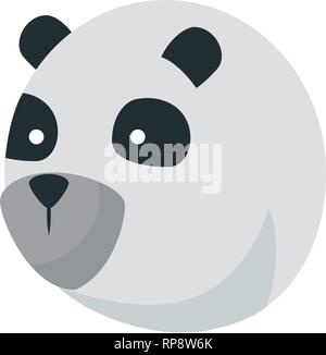 Cute bear panda Charakter Vector Illustration Design Stock Vektor