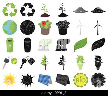 Atmosphäre, Fahrrad, bio, können, Auto, Cartoon, schwarz, sauber, Sauberkeit, Sammlung, Design, trocken, dump, Erde, öko, ökologisch, Ökologie, Energie, Anlagen, Blume, fluoreszierend, voll, Garbage, Grün, Hälfte, Icon, Illustration, isoliert, Schlüssel, Label, Lampe, Blatt, Ernährung Umwelt, Panel, Anlage, Umweltverschmutzung, Topf, Verarbeitung, Produkt, Wiederverwertung, Recycling, Satz, Zeichen, Solar, sprießen, Sonne, Symbol, Baum, Turbine, Vector, Vektor, Vektoren, Stock Vektor