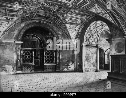 Krypta, Abtei von Montecassino, Latium, Italien 1911 Stockfoto
