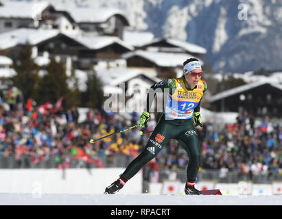 Seefeld, Österreich. 21 Feb, 2019. Langlauf, Weltmeisterschaft, Cross Country - Sprint Freestyle, Frauen, Qualifikation: Sandra Ringwald aus Deutschland in Aktion. Credit: Hendrik Schmidt/dpa-Zentralbild/dpa/Alamy leben Nachrichten Stockfoto