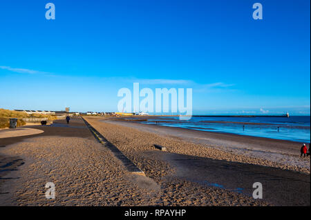 Blyth South Beach, Blyth, Northumberland, Großbritannien Stockfoto