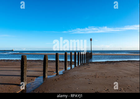 Blyth South Beach, Blyth, Northumberland, Großbritannien Stockfoto