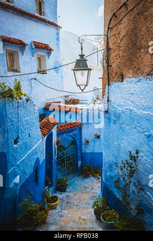 Chefchaouen medina Blaue Stadt von Marokko, Afrika Stockfoto