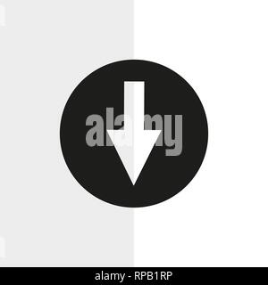 Schaltfläche herunterladen. Symbol Vektor EPS 10. Stock Vektor