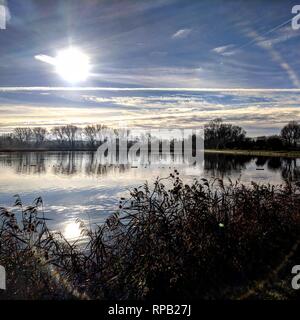 Behälter Reflexion Stockfoto