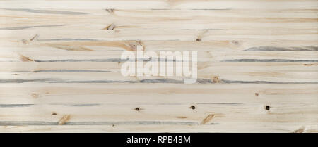 Schreibtisch aus hellem Holz Hintergrund Textur board Tabelle horizontale Banner header Design Stockfoto