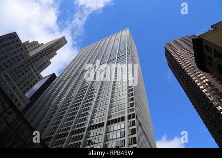 In den Vereinigten Staaten. New York City. Wolkenkratzer. Stockfoto
