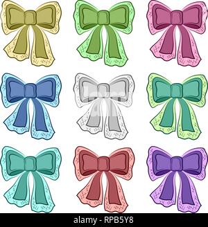 Eingestellt von Bögen Stock Vektor