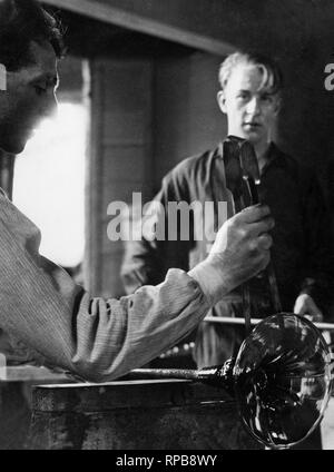 Italien, venetien, Verarbeitung von Glas in Murano, 1920-30 Stockfoto