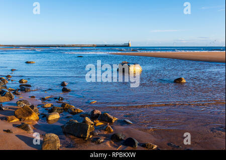 Blyth South Beach, Blyth, Northumberland, Großbritannien Stockfoto