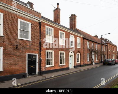 Ein Blick auf Trinity Street in Bungay, Suffolk Stockfoto