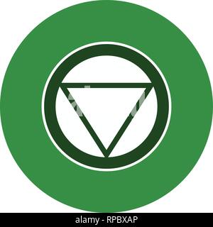 Vektorabstand zu Stop Schild Symbol Stock Vektor