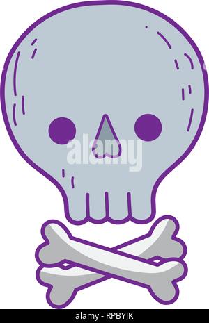 Süße Pirat Totenkopf Stock Vektor