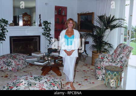 Baronin Carmen Tita Thyssen Bornemisza in Marbella, Spanien 1993. Baronin Carmen Tita Thyssen Bornemisza in Marbella, Spanien 1993. Stockfoto