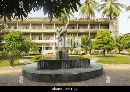 Rote Khmer Gefängnis in Phnom Penh. Stockfoto