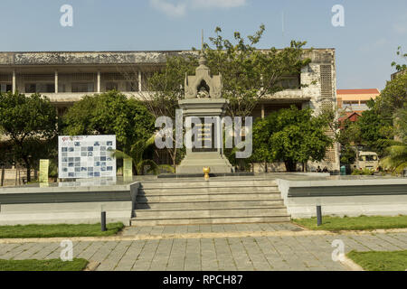 Rote Khmer Gefängnis in Phnom Penh. Stockfoto