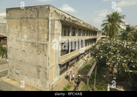 Rote Khmer Gefängnis in Phnom Penh. Stockfoto