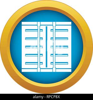 Jalousie Symbol blau Vector isoliert Stock Vektor