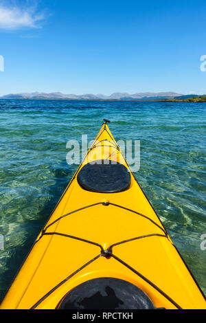 Kajak um Lismore, Inneren Hebriden, Schottland, Großbritannien Stockfoto