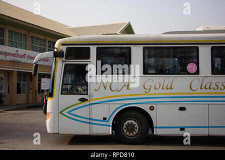 Chiangmai, Thailand - 16. Februar 2019: Bus von Nakhonchai Luft. Foto bei Chiangmai Busbahnhof, Thailand. Stockfoto