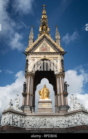 Das Albert Memorial im Hyde Park, London Stockfoto