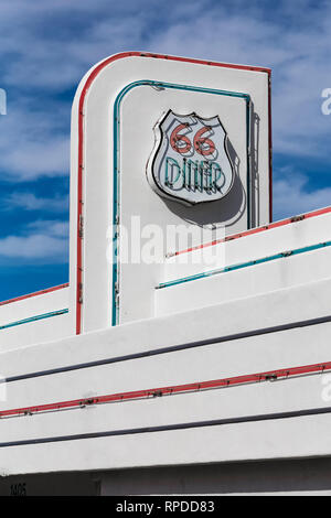 66 Diner, einen nostalgischen Restaurant entlang der historischen Route 66 in Albuquerque, New Mexico, USA [kein Eigentum Freigabe; Lizenzierung für redaktionelle Zwecke zur Verfügung Stockfoto