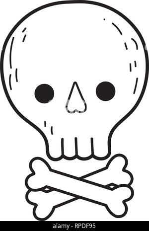 Süße Pirat Totenkopf Stock Vektor