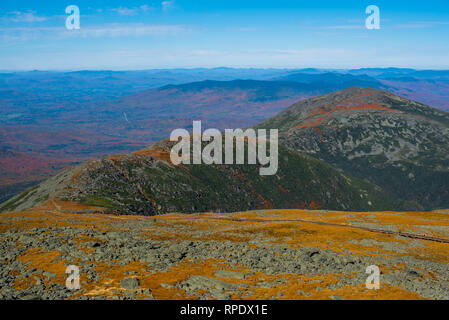 Blick vom Mt. Washington in New Hampshire Stockfoto