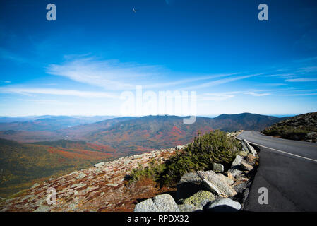 Blick vom Mt. Washington in New Hampshire Stockfoto