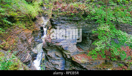 Wasserfall, Taughannock Falls State Park, New York State, Finger Lakes Region Stockfoto