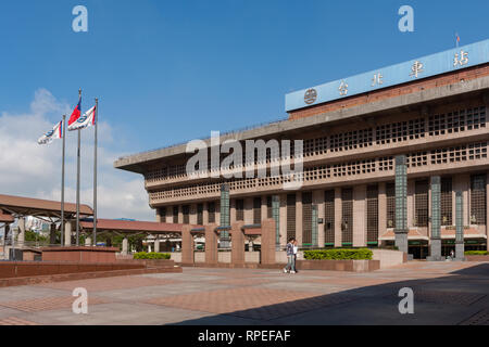 Taipei Main Station, Außenansicht, Zhongzheng District, Taipei City, Taiwan Stockfoto