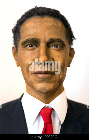 Rom - Bedeutung der ehemalige US-Präsident Barack Obama im Museo delle Cere, das Wachs Museum Stockfoto